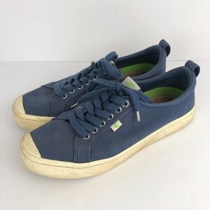 CARIUMA OCA Low Canvas Lace Up Sneakers Sz 44 Men 11 Women 12.5 Blue Shoes